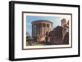 Temple of Vesta at Tivoli-M. Dubourg-Framed Art Print