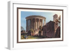 Temple of Vesta at Tivoli-M. Dubourg-Framed Art Print