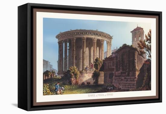 Temple of Vesta at Tivoli-M. Dubourg-Framed Stretched Canvas