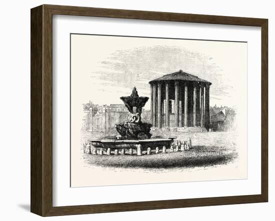 Temple of Vesta, Rome, Italy-null-Framed Giclee Print