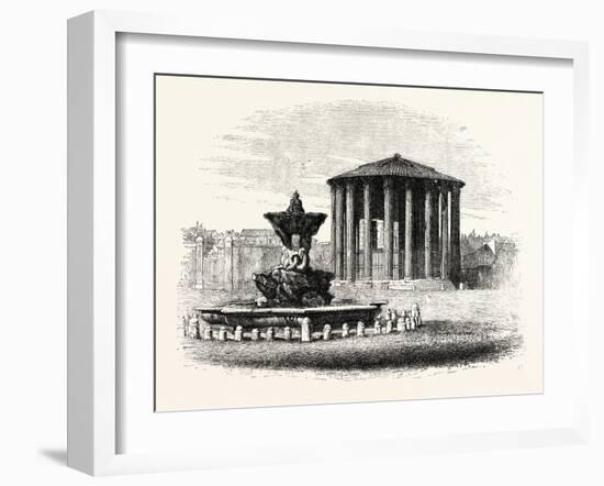 Temple of Vesta, Rome, Italy-null-Framed Giclee Print