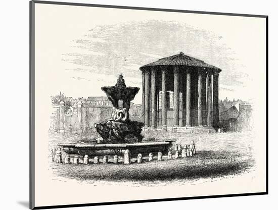 Temple of Vesta, Rome, Italy-null-Mounted Giclee Print