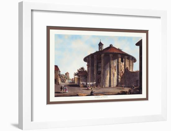 Temple of Vesta-M. Dubourg-Framed Art Print