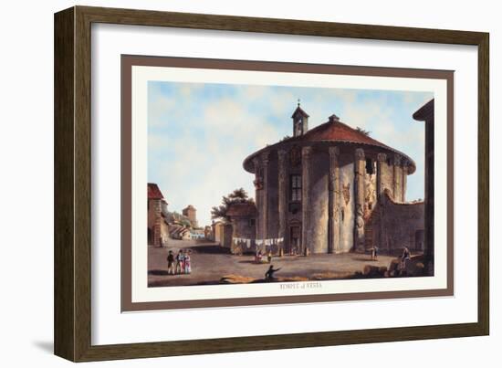 Temple of Vesta-M. Dubourg-Framed Art Print