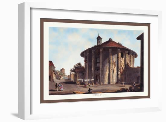 Temple of Vesta-M. Dubourg-Framed Art Print