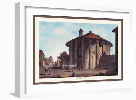 Temple of Vesta-M. Dubourg-Framed Art Print