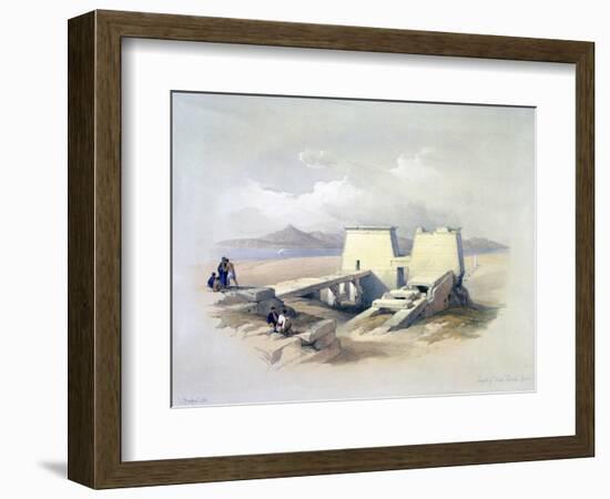 Temple of Wady Saboua, Nubia, 19th Century-David Roberts-Framed Giclee Print