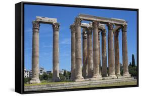 Temple of Zeus, Athens, Greece-Rolf Richardson-Framed Stretched Canvas