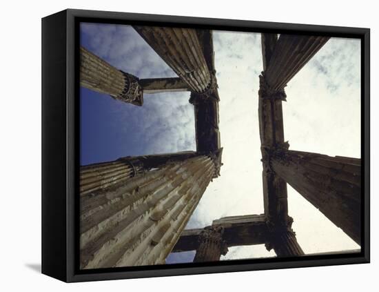 Temple of Zeus, Athens-Gjon Mili-Framed Stretched Canvas