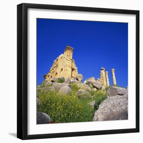 Temple of Zeus, Jerash, Jordan, Middle East-Christopher Rennie-Framed Photographic Print