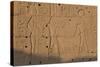 Temple Relief and Hieroglyphics, Karnak, Luxor, Egypt-Peter Adams-Stretched Canvas