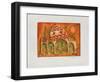 Temple Rouge-Francoise Deberdt-Framed Collectable Print