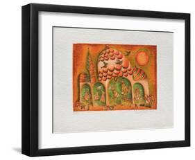 Temple Rouge-Francoise Deberdt-Framed Collectable Print