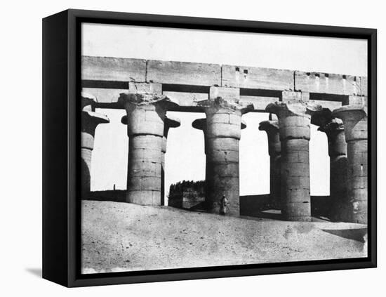 Temple Ruins, Egypt, 1852-Maxime Du Camp-Framed Stretched Canvas