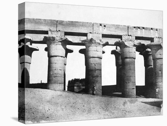 Temple Ruins, Egypt, 1852-Maxime Du Camp-Stretched Canvas