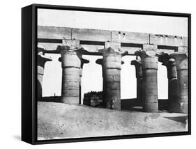 Temple Ruins, Egypt, 1852-Maxime Du Camp-Framed Stretched Canvas