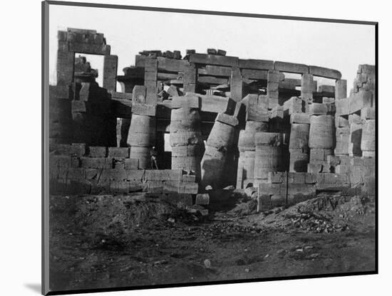 Temple Ruins, Egypt, 1852-Maxime Du Camp-Mounted Giclee Print