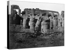 Temple Ruins, Egypt, 1852-Maxime Du Camp-Stretched Canvas