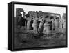 Temple Ruins, Egypt, 1852-Maxime Du Camp-Framed Stretched Canvas
