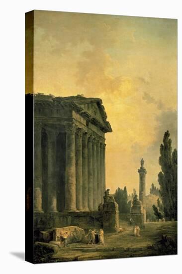 Temple Ruins-Hubert Robert-Stretched Canvas