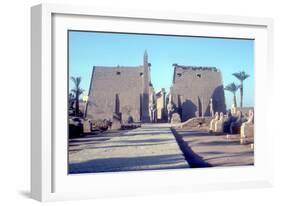Temple Sacred to Amun Mut and Khons (Khonsu), Luxor, Egypt-CM Dixon-Framed Photographic Print