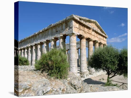 Temple, Segesta, Sicily, Italy-Peter Thompson-Stretched Canvas