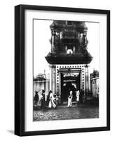 Temple, Singapore, 1900-null-Framed Giclee Print