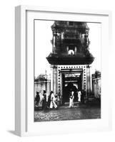 Temple, Singapore, 1900-null-Framed Giclee Print