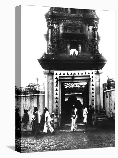 Temple, Singapore, 1900-null-Stretched Canvas