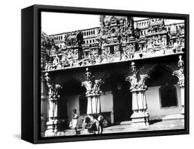 Temple, Singapore, 1900-null-Framed Stretched Canvas