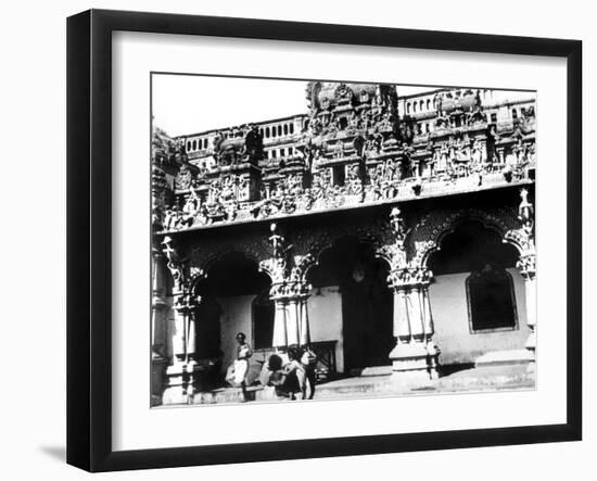 Temple, Singapore, 1900-null-Framed Giclee Print