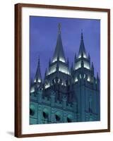 Temple Square, Salt Lake City, Utah-Walter Bibikow-Framed Photographic Print