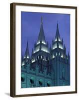 Temple Square, Salt Lake City, Utah-Walter Bibikow-Framed Photographic Print
