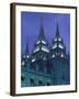 Temple Square, Salt Lake City, Utah-Walter Bibikow-Framed Photographic Print