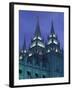 Temple Square, Salt Lake City, Utah-Walter Bibikow-Framed Photographic Print