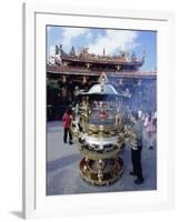 Temple, Taipei, Taiwan, Republic of China, Asia-Sylvain Grandadam-Framed Photographic Print