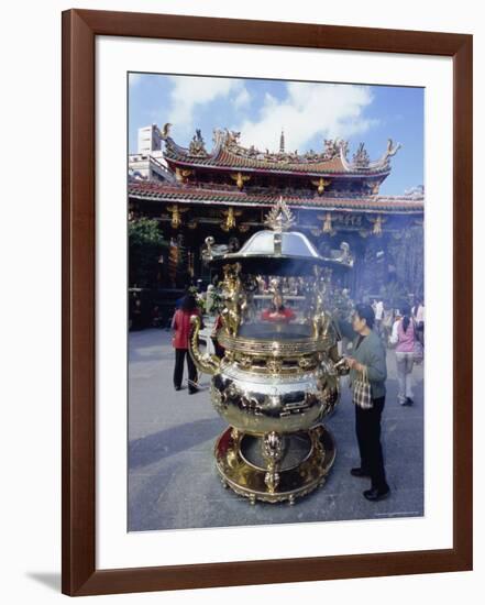 Temple, Taipei, Taiwan, Republic of China, Asia-Sylvain Grandadam-Framed Photographic Print