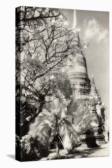 Temple View 1, Agutthaya, Thailand-Theo Westenberger-Stretched Canvas