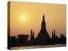 Temple Wat Arun at Sunset, Bangkok, Thailand-Angelo Cavalli-Stretched Canvas