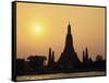 Temple Wat Arun at Sunset, Bangkok, Thailand-Angelo Cavalli-Framed Stretched Canvas