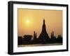 Temple Wat Arun at Sunset, Bangkok, Thailand-Angelo Cavalli-Framed Photographic Print