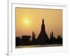 Temple Wat Arun at Sunset, Bangkok, Thailand-Angelo Cavalli-Framed Photographic Print