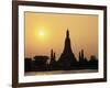 Temple Wat Arun at Sunset, Bangkok, Thailand-Angelo Cavalli-Framed Photographic Print