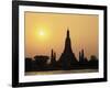 Temple Wat Arun at Sunset, Bangkok, Thailand-Angelo Cavalli-Framed Photographic Print