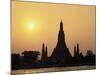 Temple Wat Arun at Sunset, Bangkok, Thailand-Angelo Cavalli-Mounted Photographic Print