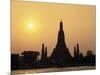 Temple Wat Arun at Sunset, Bangkok, Thailand-Angelo Cavalli-Mounted Photographic Print