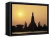 Temple Wat Arun at Sunset, Bangkok, Thailand-Angelo Cavalli-Framed Stretched Canvas