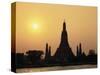 Temple Wat Arun at Sunset, Bangkok, Thailand-Angelo Cavalli-Stretched Canvas