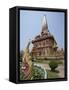 Temple, Wat Chalong, Phuket, Thailand, Southeast Asia-Joern Simensen-Framed Stretched Canvas