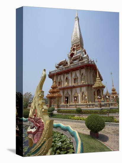 Temple, Wat Chalong, Phuket, Thailand, Southeast Asia-Joern Simensen-Stretched Canvas